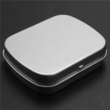Metal Containers-12 Pack Metal Tin Box Portable Box Containers for Drawing Pin, Bead Earring Jewelry Storage