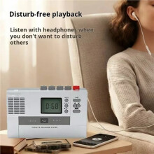 Retro Cassette Cassette Player with Audio Connection Wireless Earphones/Speakers Supports MP3/USB Disk Playb