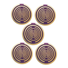 5PCS Polarization  Disk MWO Disk MultiWave Oscillator Antenna Ornaments Lakhovsky Golden Plated Disc