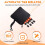 Adjustable Auto-Stop Tire Deflators Valve Kit (10-30 PSI) 4 PCS Screw- Tyre Air Down Tool 2