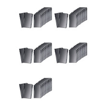 60 Pochettes de Classeur Noires A6 en PVC, Réutilisables, avec Fermeture Éclair, pour Argent Liquide, 1 Compartiment