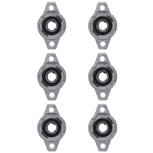 6X FL001 Alliage de Zinc 12mm Roulement A
