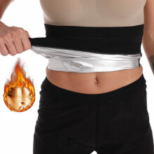 (Silver-coated waist belt, XXL/3XL) Sauna-Schwitzgürtel für Damen, Taillenformer, Fitnessgürtel, Shapewear, Körperformer, Bauchband
