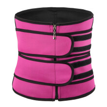 (2.0 Double Waist Belt in Fuchsia, XXXL) Taillenformer-Gürtel für Damen – Fitness & Schwitzen – Bauchweg-Korsett – Figurformender Gürtel