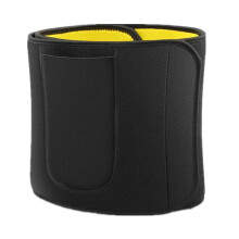 (Black, 3XL) Neopren-Fitness-Bauchgurt, Schweißgürtel, Taillenformer, Yoga-Körperformer