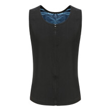 (Tulan, S/M) Herr Body Sculpting Sweat Vest Mag- och midjetränare bantningströja