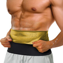 (Gold Waist Belt, L/XL) Skulpterande midjebälte för män, Fitnesstrimmer, Magsnålare, Formande midjebandage