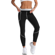 (Silver Coated Women's Spliced Pants, XXL) Taillenformender Yoga-Schwitzanzug für Damen, Shapewear-Body, Sport-Taillentrainer