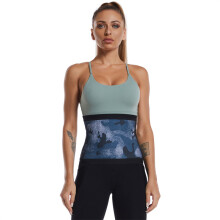 (Camouflage Blue, 4XL/5XL) Damen-Taillengürtel im Camouflage-Look für Sauna, Figurformung und Fitness – ideal zum Sport und Schwitzen