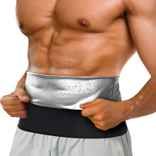 (Silver Waist Belt, 4XL/5XL) Formende midjebelte for menn, treningstrimmer, mageslankere, formende midjebelte