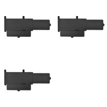3X Extensor de para- de Carro Placa de Extensão de para- Protetor de Proteção Contra o Janela Lateral Dianteira Sombra Antirreflexo Extensor