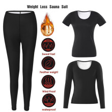 (Silver Coated Long Pants, 2XL/3XL) Figurformender Damen-Body, körperformender Trainingsanzug, Thermo-Laufbekleidung
