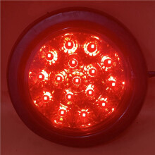 4 Stuks 12V-24V 16LED Auto Ronde Achterlichten Mistachterlicht Stop Rem Running Reverse Lamp voor Vrachtwagen Trailer Vrachtwagen