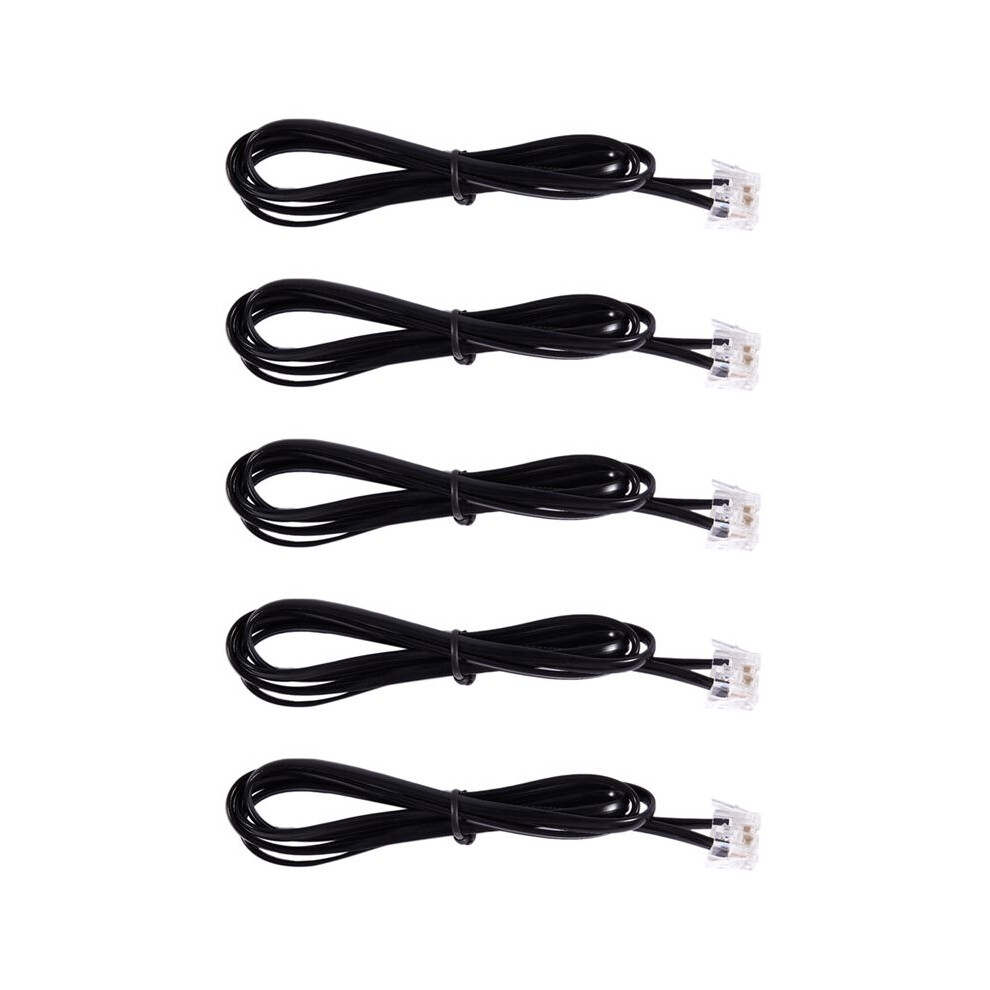 Photos - Cable (video, audio, USB) 5X RJ11 6P4C Telephone Cable Cord ADSL Modem 1 Meters