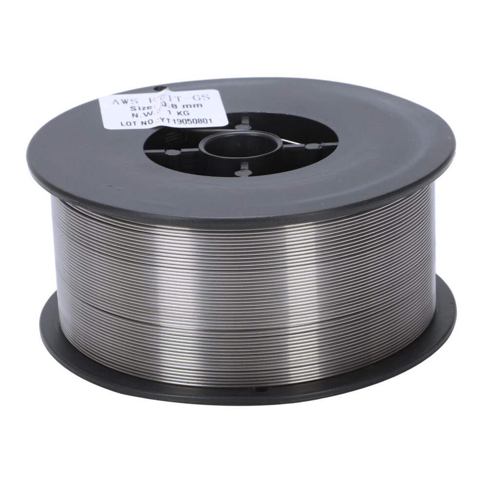 Gasless Mild Steel Mig Welding Wire Reel Spool Roll Flux Cored No Gas 0.8Mm 1Kg 4713781231612