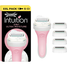 Wilkinson Sword Intuition Ultra Moisture Womens Razor, Hair Removal, Touch of Shea Butter, Shavers for Routine Grooming