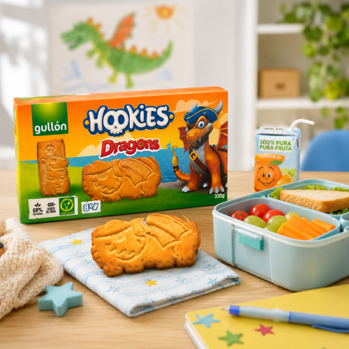 Gullon Hookies Dragon Cereal Cookies 8x41.2g 2
