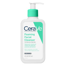 CeraVe Foaming Facial Cleanser, Daily Face Wash for Oily Skin, Hyaluronic Acid + Ceramides + Niacinamide, 8 Fluid Ounces