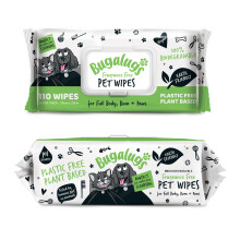 Dog Wipes, 100% Plastic Free Biodegradable pet wipes for full body, eye wipes, ear wipes, bum & paws. 110 sensitive dog grooming wipes for dogs, puppy