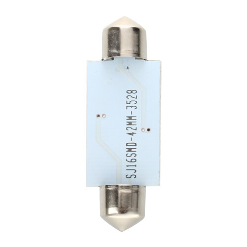 10 PCS 16 Torpedo Car Bulb LED SMD 3528 42 mm - White 2