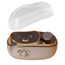 2 in-1 Electric Nail File Automatic Nail Clippers Electric Nail Clippers with Light Nail Trimmer for Kids Adults Seniors Gray gold