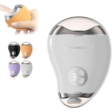 2024 New Electric Nail Clipper with 3 Speeds, 2 in 1 Trimming & Polishing, Automatic Grinding Nail Clipper (White)