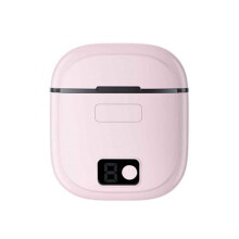 Electric Nail Clippers for Adults with LED Light, Low Noise, 360 Rotary, Rechargeable Pink