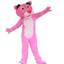 (1, 185-200CM) Pink Panther Cartoon Mascot Costume Adult Advertising Ceremony Birthday Halloween Costume Party Carnival Cosplay Costume