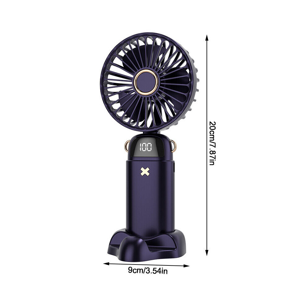 Portable Hand-Held Fan Mini Folding Desk Fan Cooler Cooling Usb Rechargeable 6192369677697