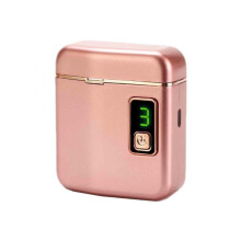Electric Nail Clipper for Seniors with Quiet LowVibration Trimming and ThreeSpeed Night Light (Pink)