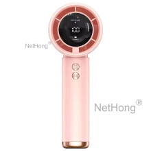 (Pink) 3000Amh Portable 3 Speeds USB Rechargeable Mini Folding Handheld Fan Cooling UK~