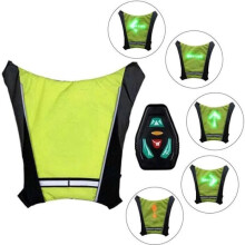 LED-veiligheidsvest met draadloze afstandsbediening, waterbestendig, 15 uur batterijduur, model 2022