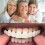 4pcs Set: Upper Teeth   Lower Teeth   2 White Plastic Strips - Comfortable Fit White Dentures, Durable ABS Material, Easy to Clean 5