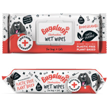 Chlorhexidine Dog Wipes for pawly skin - 80 Biodegradable dog grooming pet wipes. Use as Dog ear wipes, dog eye wipes, dog face wipes, Paw & Bum wipes