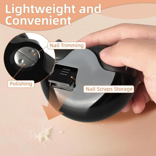 Electric Nail Clipper, 2 in 1 2