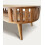 Oval Open Slatted Wood Coffee Table with Storage 6