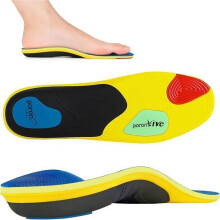 Orthotic Sport Insoles for Flat Feet, Arch Support Inserts for Heel Pain Relief, 30.5 cm Long