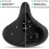 Extra Large Memory Foam Bike Saddle with Ergonomic Comfort, Breathable Padding, Black 3