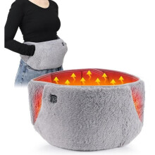 USB Heating Belt, Menstrual Heat Pad with Hand Pockets, 3 Heat Settings, Comfortable Warmth for Daily Relief