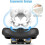 Extra Large Memory Foam Bike Saddle with Ergonomic Comfort, Breathable Padding, Black 5