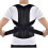 Adjustable Posture Corrector, Comfortable Back and Shoulder Support Brace, Breathable Black Posture Support for Daily Us 1