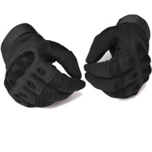 Guantes de moto homologados para hombre y mujer, color negro. Guantes protectores transpirables para moto y ciclismo.