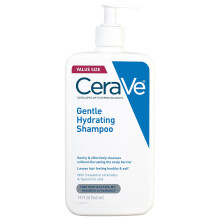 CeraVe Gentle Hydrating Shampoo, With Ceramides, Niacinamide & Hyaluronic Acid For Soft, Sulfate Free & Color Safe Shampoo, For All Hair Types, 19 Oz