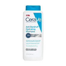 CeraVe Hydrating Anti Dandruff Shampoo, 1% Pyrithione Zinc Dandruff Treatment With Ceramides, Provides Itchy Scalp Relief, Sulfate Free, 12 Oz