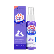 Spray voor de mondverzorging van huisdieren: verfrissende ademverfrisser en vlekverwijderende gelmist voor honden en katten. Dagel