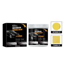 Autokrasverwijderingsset (100 g) met spons en microvezeldoek.