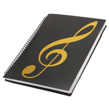 A4-Notenmap, PP-Papieren Ringband, 40 Pagina'S voor Het Opbergen van Muziek, Geschikt voor Beginnende Muzikanten en Kooruitvoeringen.