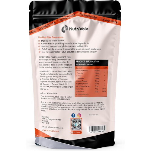 NutriVolv ThermoPower 1000mg Capsules 60 Pack 1