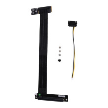 PCIe 4.0 M.2 NVME to X16 Riser Cable 90 Turn Card Extender for M.2 NVMe Key-M Gen4x4 SSD Extension M43UL