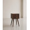 Rustic Cube Style Compact 2-Drawer Bedside Table 2